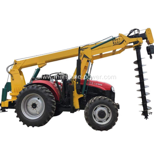 Tractor Crane Tower Erection Tools with Earth Auger